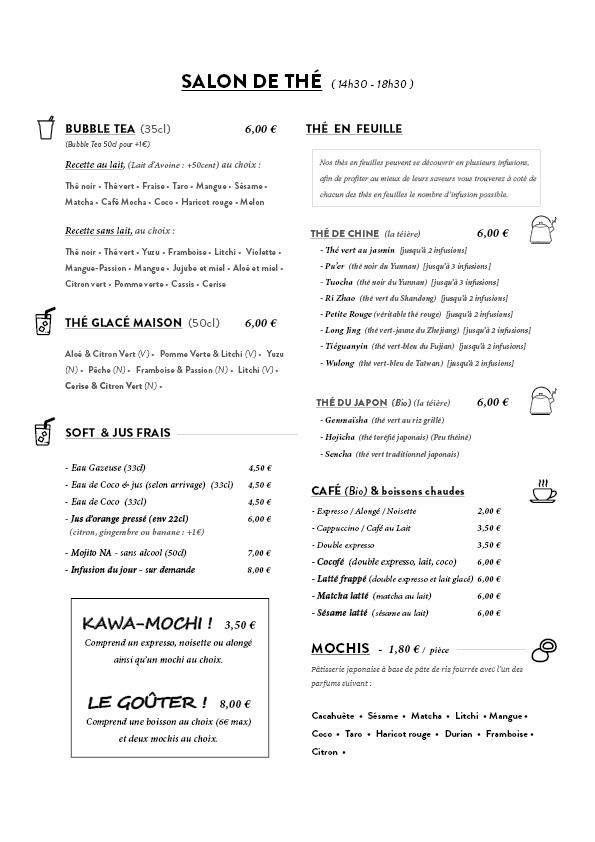 NA (Resto & Salon du thé) - Menu Image 1